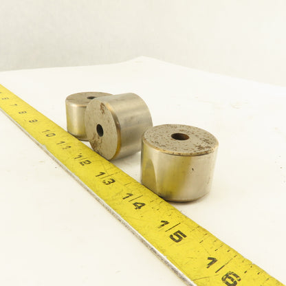 .257 +.060 Round Hole CNC Turret Punch Die Heavy Duty For 1.5625 Holder Lot Of 3