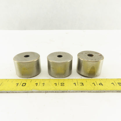 .257 +.060 Round Hole CNC Turret Punch Die Heavy Duty For 1.5625 Holder Lot Of 3