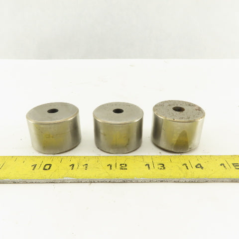 .257 +.060 Round Hole CNC Turret Punch Die Heavy Duty For 1.5625 Holder Lot Of 3