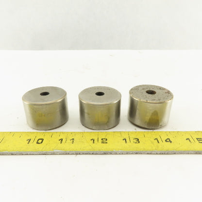 .257 +.060 Round Hole CNC Turret Punch Die Heavy Duty For 1.5625 Holder Lot Of 3