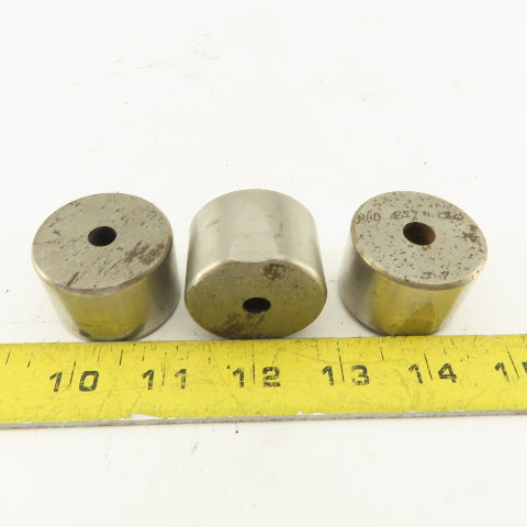 .257 +.060 Round Hole CNC Turret Punch Die Heavy Duty For 1.5625 Holder Lot Of 3