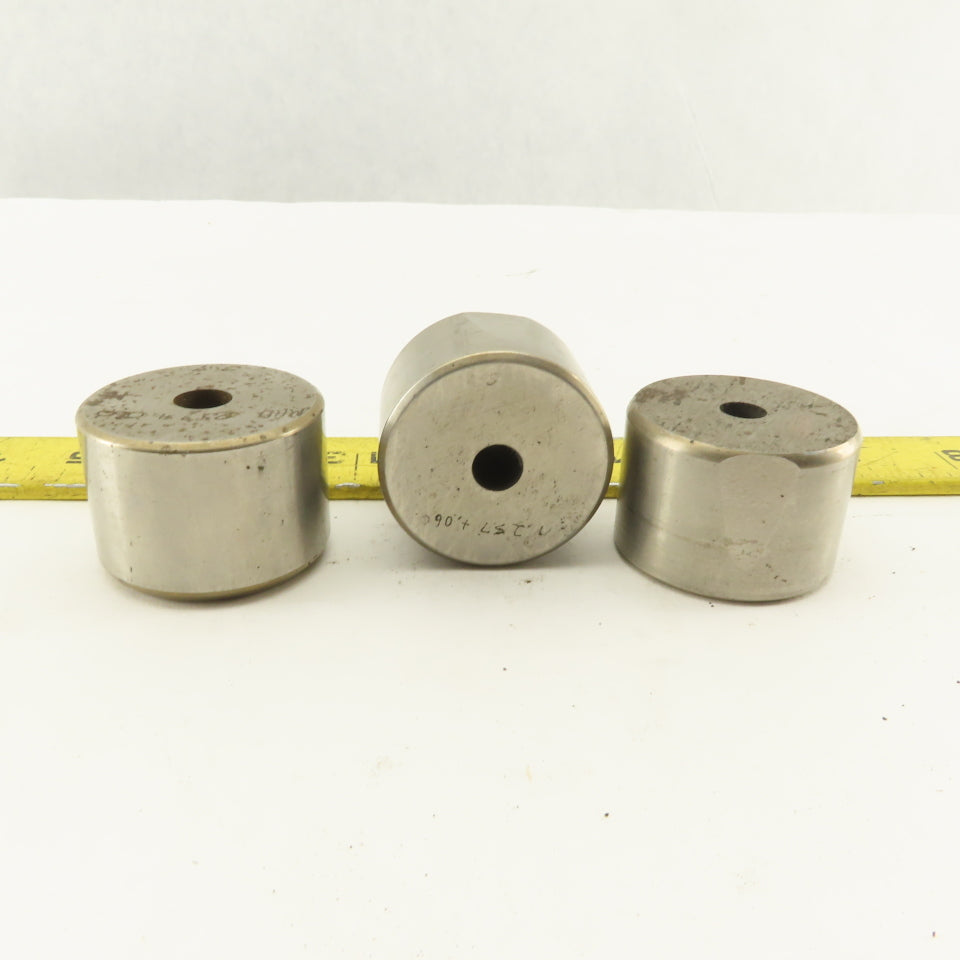 .257 +.060 Round Hole CNC Turret Punch Die Heavy Duty For 1.5625 Holder Lot Of 3