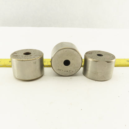 .257 +.060 Round Hole CNC Turret Punch Die Heavy Duty For 1.5625 Holder Lot Of 3
