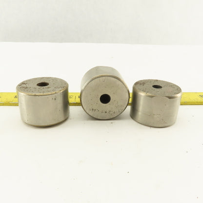 .257 +.060 Round Hole CNC Turret Punch Die Heavy Duty For 1.5625 Holder Lot Of 3