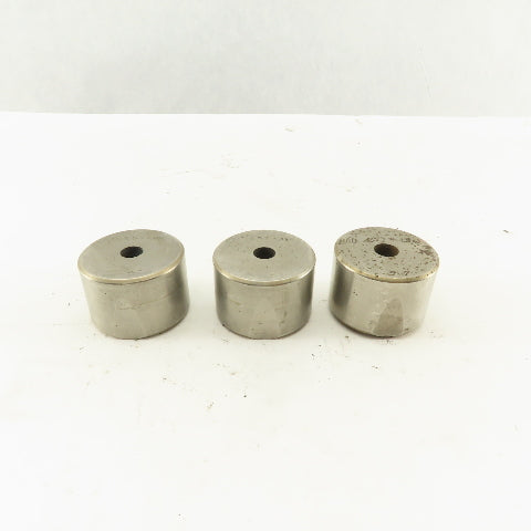 .257 +.060 Round Hole CNC Turret Punch Die Heavy Duty For 1.5625 Holder Lot Of 3