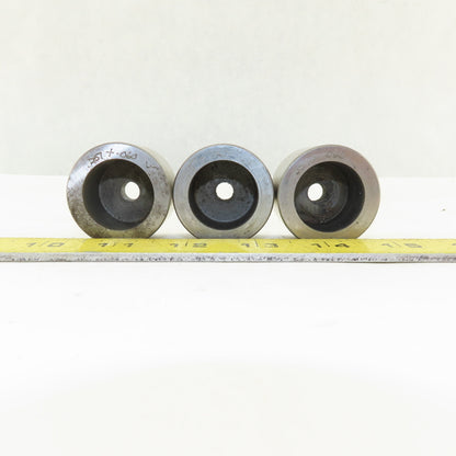 .257 +.060 Round Hole CNC Turret Punch Die Slug Free For 1.5625 Holder Lot Of 3