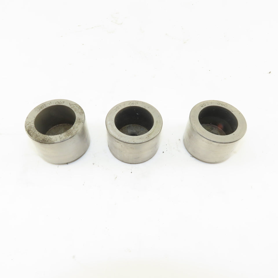 .257 +.060 Round Hole CNC Turret Punch Die Slug Free For 1.5625 Holder Lot Of 3