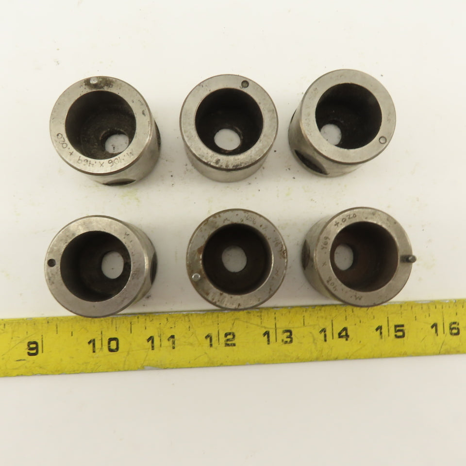 .406 x .469 +.020 Oval Hole CNC Turret Punch Die For 1.5625 Holder Lot Of 6