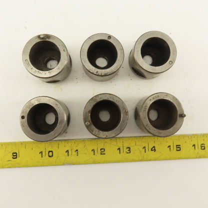 .406 x .469 +.020 Oval Hole CNC Turret Punch Die For 1.5625 Holder Lot Of 6