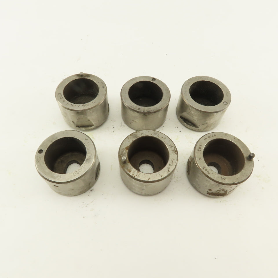 .406 x .469 +.020 Oval Hole CNC Turret Punch Die For 1.5625 Holder Lot Of 6