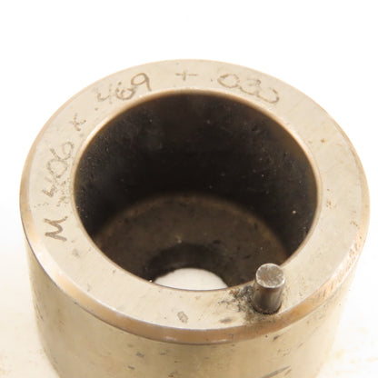 .406 x .469 +.030 Oval Hole CNC Turret Punch Die For 1.5625 Holder Lot Of 4
