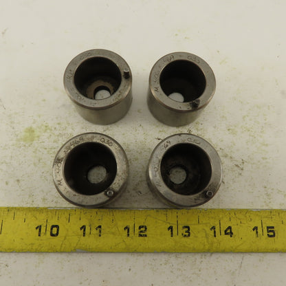 .406 x .469 +.030 Oval Hole CNC Turret Punch Die For 1.5625 Holder Lot Of 4