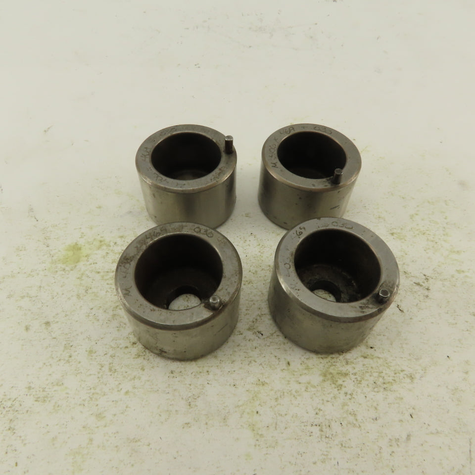 .406 x .469 +.030 Oval Hole CNC Turret Punch Die For 1.5625 Holder Lot Of 4