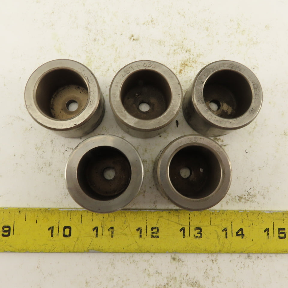 .257 -+.030  Round Hole CNC Turret Punch Die For 1.5625 Holder Lot Of 5