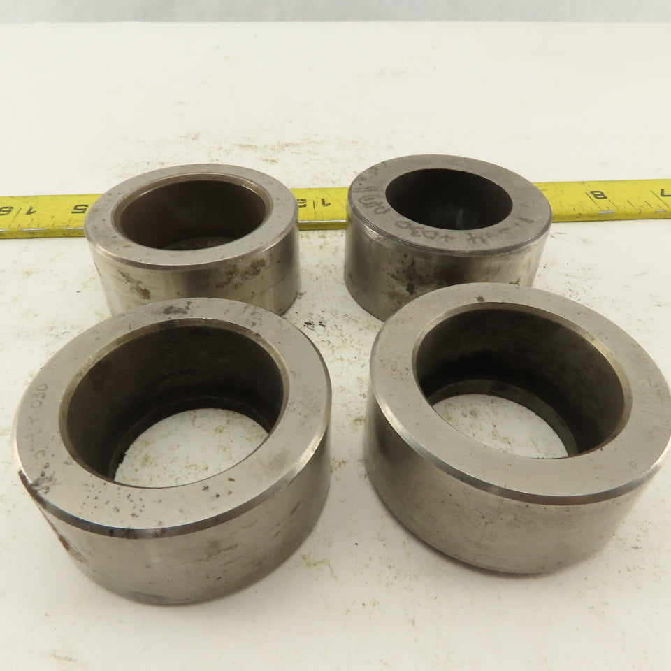 1.344 +.030 Round Hole CNC Turret Punch Die For 2.250 Holder Lot Of 4