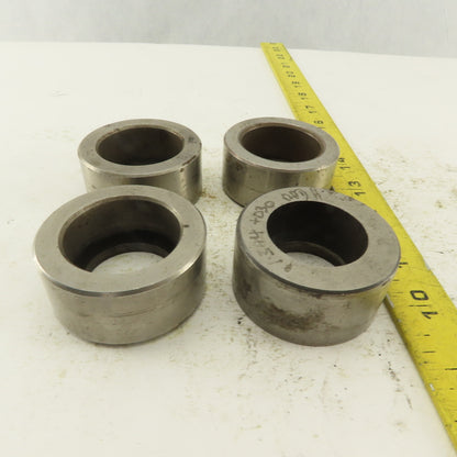 1.344 +.030 Round Hole CNC Turret Punch Die For 2.250 Holder Lot Of 4