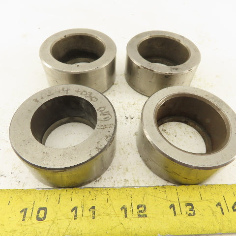 1.344 +.030 Round Hole CNC Turret Punch Die For 2.250 Holder Lot Of 4