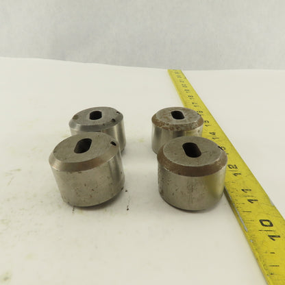 .313 x.625+.030 Oval Hole CNC Turret Punch Die For 1.5625 Holder Lot Of 4