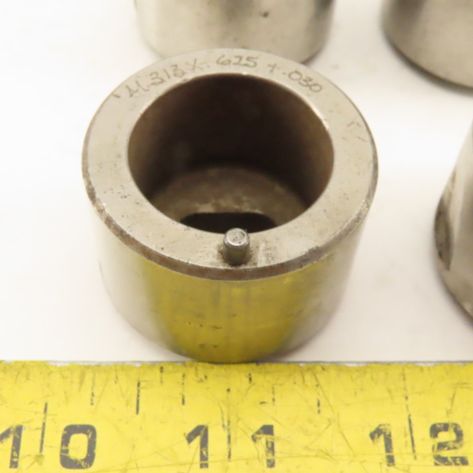 .313 x.625+.030 Oval Hole CNC Turret Punch Die For 1.5625 Holder Lot Of 4