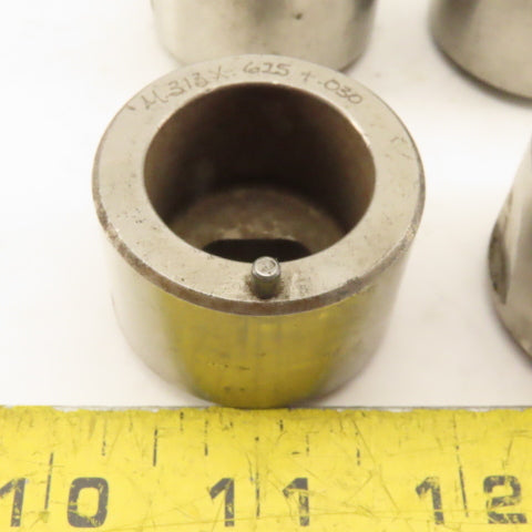 .313 x.625+.030 Oval Hole CNC Turret Punch Die For 1.5625 Holder Lot Of 4