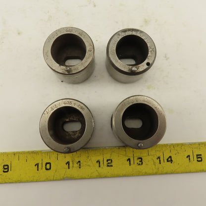 .313 x.625+.030 Oval Hole CNC Turret Punch Die For 1.5625 Holder Lot Of 4
