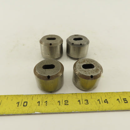 .313 x.625+.030 Oval Hole CNC Turret Punch Die For 1.5625 Holder Lot Of 4