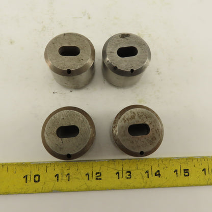.313 x.625+.030 Oval Hole CNC Turret Punch Die For 1.5625 Holder Lot Of 4