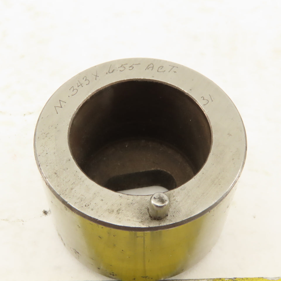 .313 x.625  Actual Oval Hole CNC Turret Punch Die For 1.5625 Holder