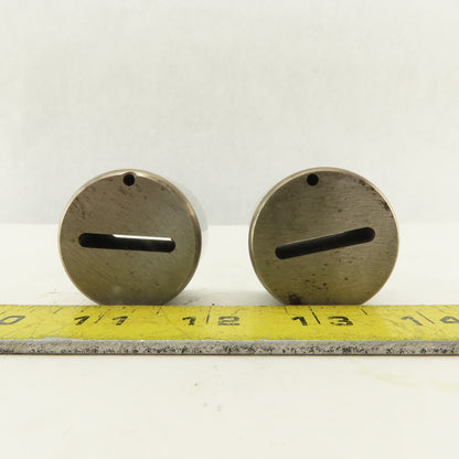 .125 x 1.000 +.030 Oval Hole CNC Turret Punch Die For 1.5625 Holder Lot Of 2