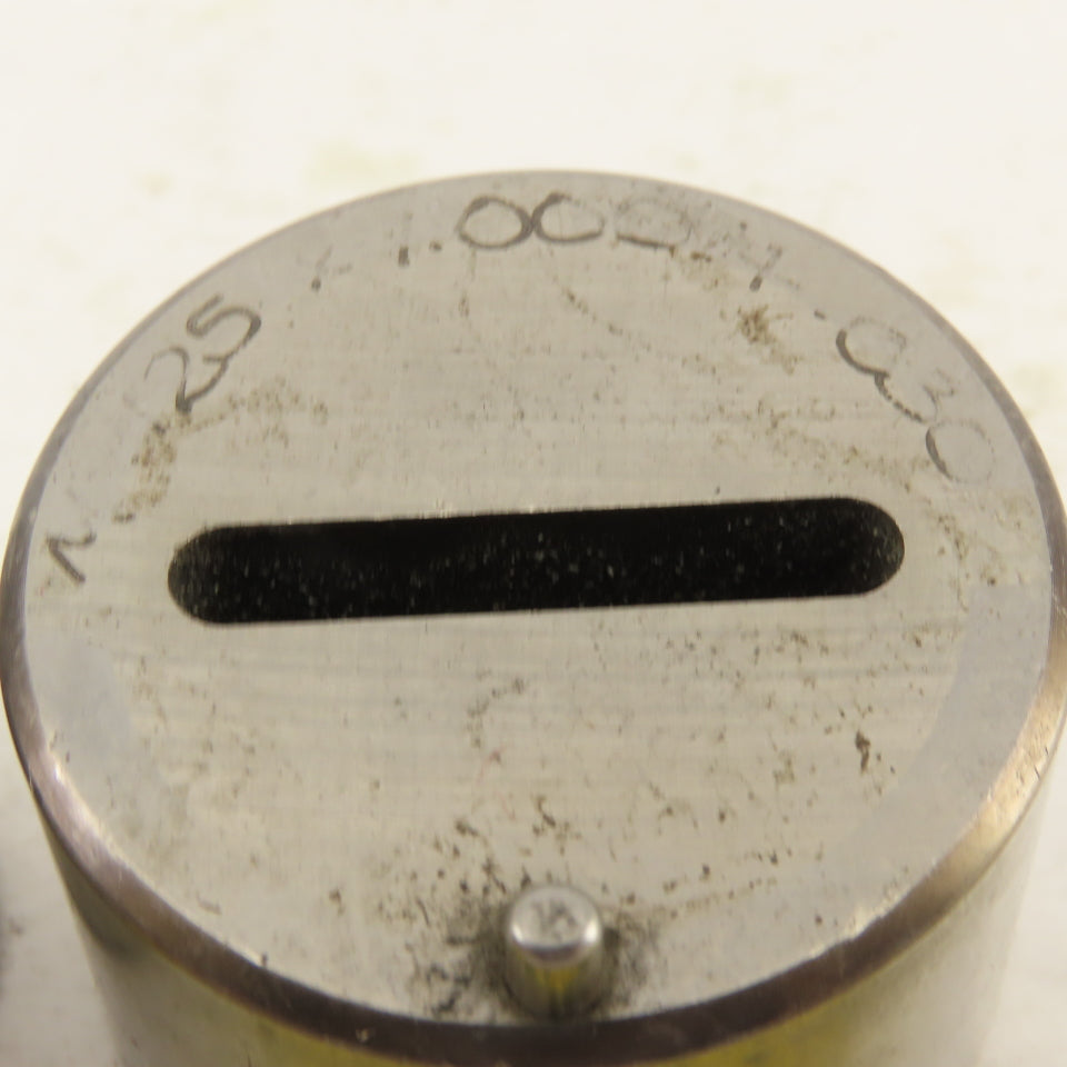 .125 x 1.000 +.030 Oval Hole CNC Turret Punch Die For 1.5625 Holder Lot Of 2