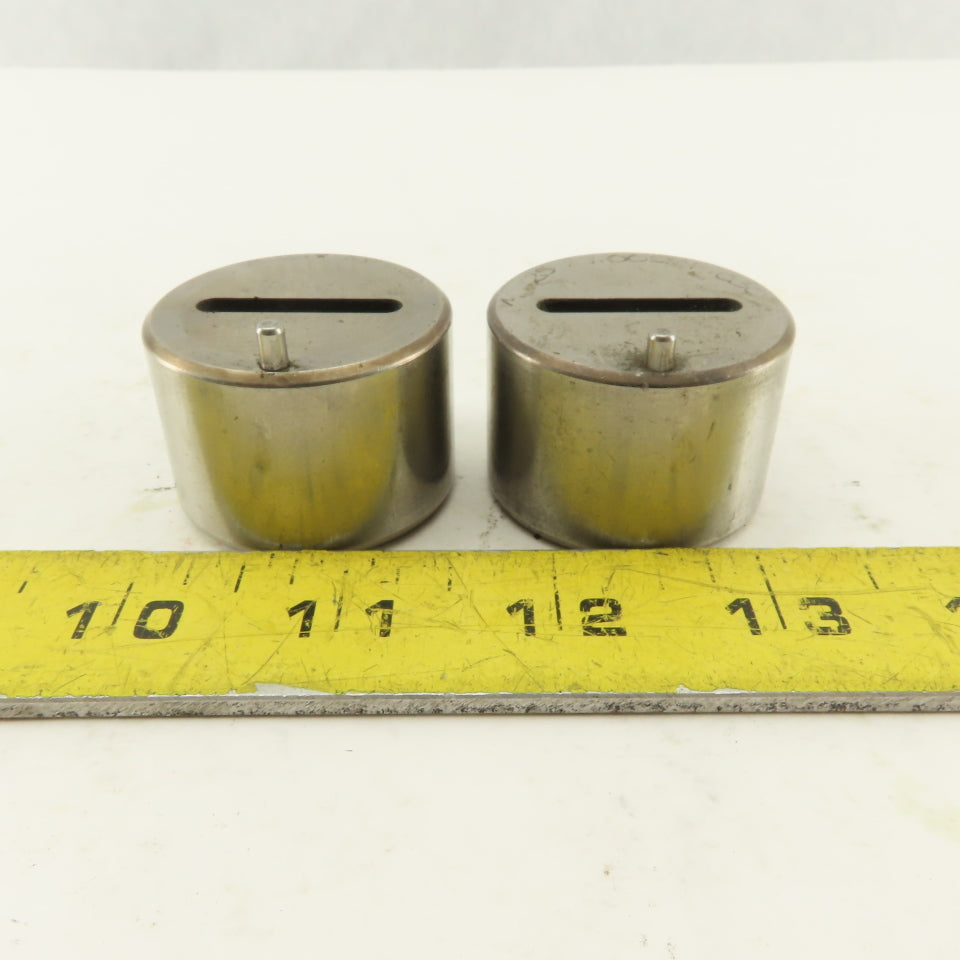 .125 x 1.000 +.030 Oval Hole CNC Turret Punch Die For 1.5625 Holder Lot Of 2