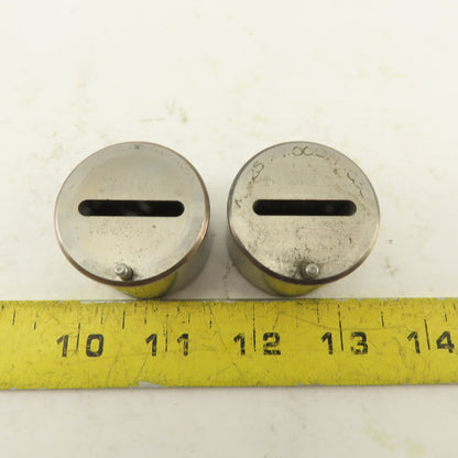 .125 x 1.000 +.030 Oval Hole CNC Turret Punch Die For 1.5625 Holder Lot Of 2