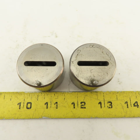 .125 x 1.000 +.030 Oval Hole CNC Turret Punch Die For 1.5625 Holder Lot Of 2