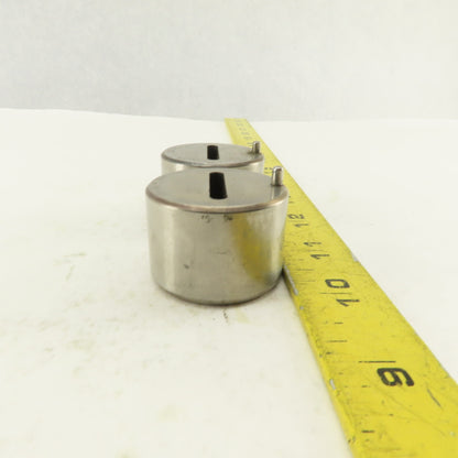 .125 x 1.000 +.030 Oval Hole CNC Turret Punch Die For 1.5625 Holder Lot Of 2