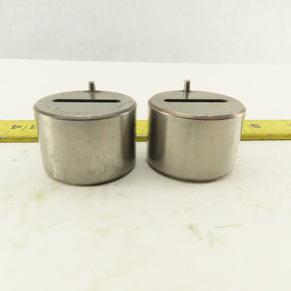 .125 x 1.000 +.030 Oval Hole CNC Turret Punch Die For 1.5625 Holder Lot Of 2