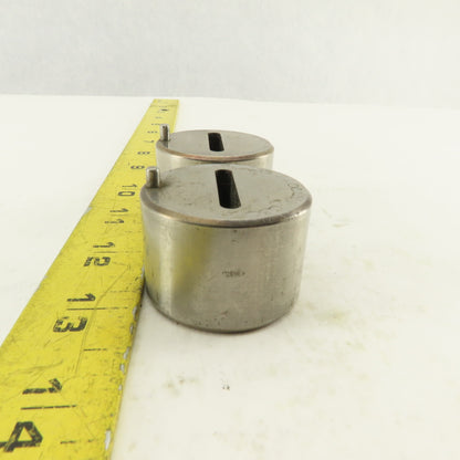 .125 x 1.000 +.030 Oval Hole CNC Turret Punch Die For 1.5625 Holder Lot Of 2