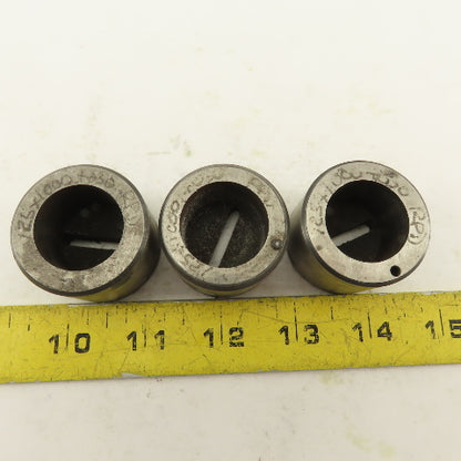 .125 x 1.000 +.030 Oval Hole CNC Turret Punch Die For 1.5625 Holder Lot Of 3
