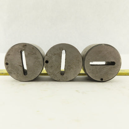 .125 x 1.000 +.030 Oval Hole CNC Turret Punch Die For 1.5625 Holder Lot Of 3