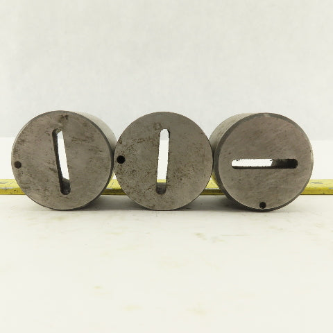 .125 x 1.000 +.030 Oval Hole CNC Turret Punch Die For 1.5625 Holder Lot Of 3