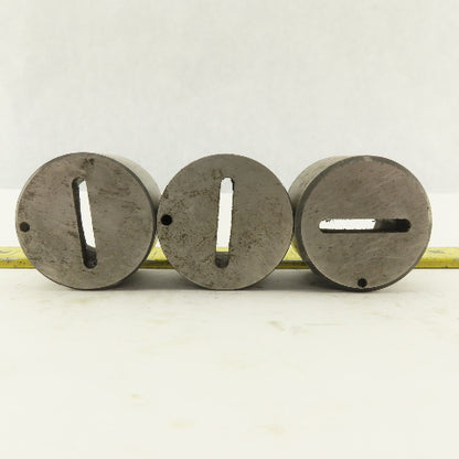 .125 x 1.000 +.030 Oval Hole CNC Turret Punch Die For 1.5625 Holder Lot Of 3