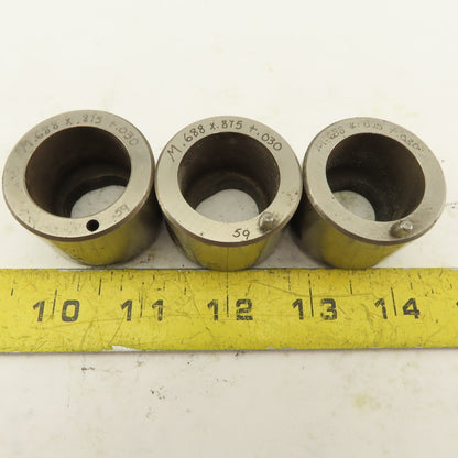 .688 x .875 +.030 Oval Hole CNC Turret Punch Die For 1.5625 Holder Lot Of 3