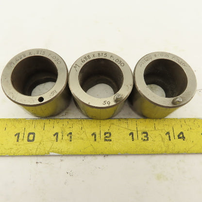 .688 x .875 +.030 Oval Hole CNC Turret Punch Die For 1.5625 Holder Lot Of 3