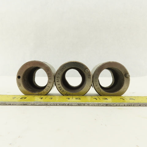 .688 x .875 +.030 Oval Hole CNC Turret Punch Die For 1.5625 Holder Lot Of 3