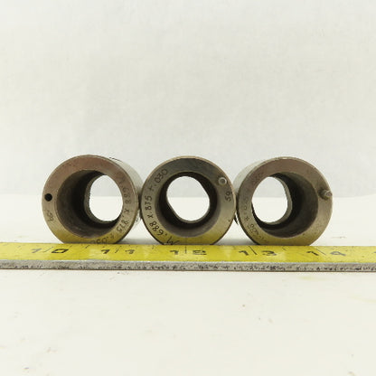 .688 x .875 +.030 Oval Hole CNC Turret Punch Die For 1.5625 Holder Lot Of 3
