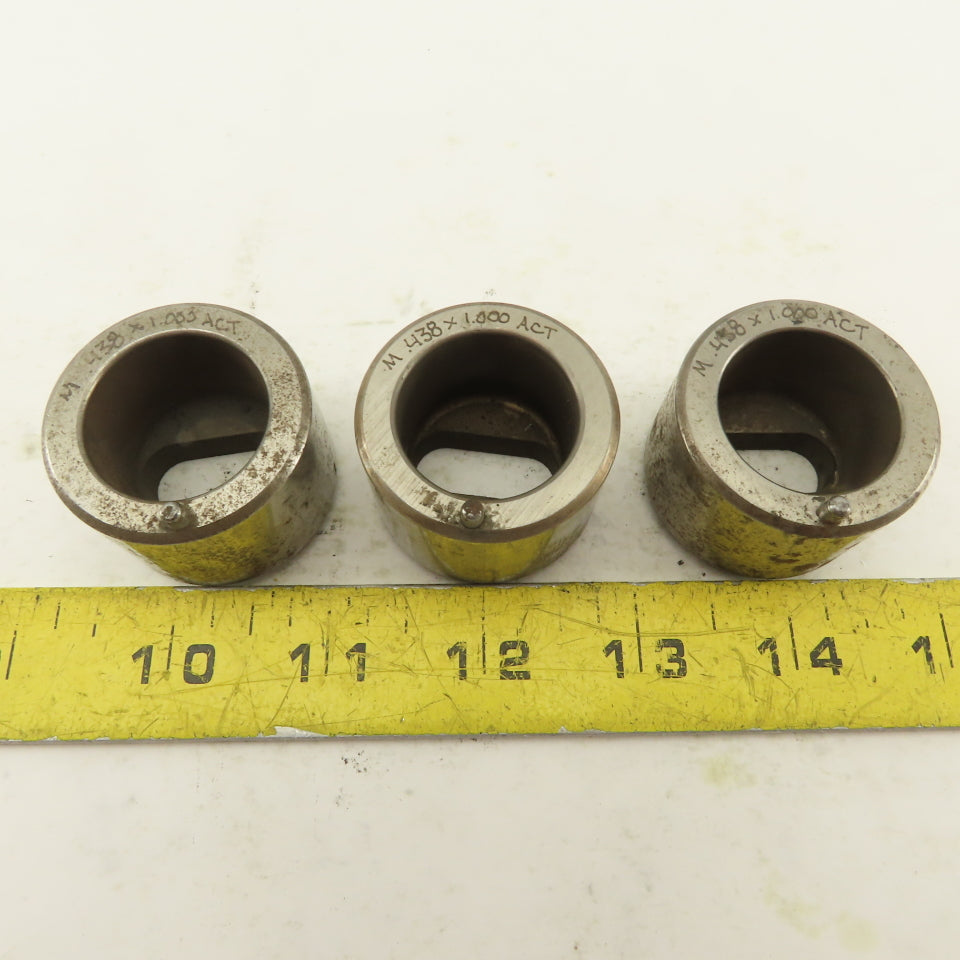 .458 x 1.000 Actual Oval Hole CNC Turret Punch Die For 1.5625 Holder Lot Of 3