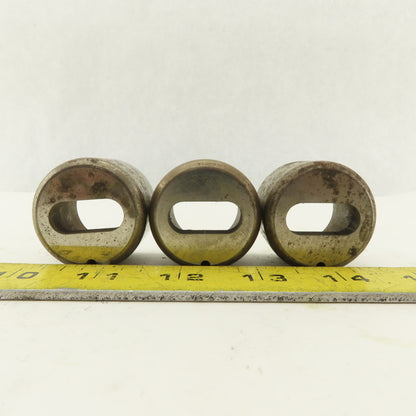 .458 x 1.000 Actual Oval Hole CNC Turret Punch Die For 1.5625 Holder Lot Of 3
