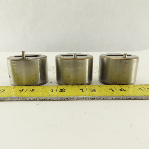 S-7 .438 x 1.000 +.030 Oval Hole CNC Turret Punch Die For 1.5625 Holder Lot Of 3
