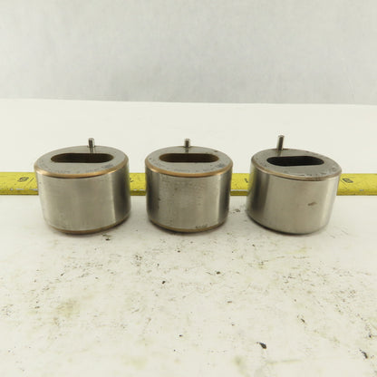 S-7 .438 x 1.000 +.030 Oval Hole CNC Turret Punch Die For 1.5625 Holder Lot Of 3