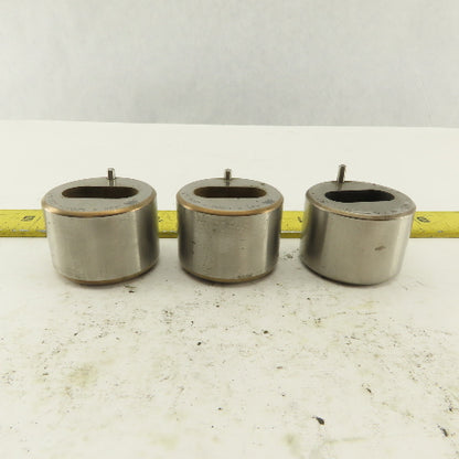 S-7 .438 x 1.000 +.030 Oval Hole CNC Turret Punch Die For 1.5625 Holder Lot Of 3