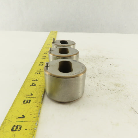 S-7 .438 x 1.000 +.030 Oval Hole CNC Turret Punch Die For 1.5625 Holder Lot Of 3